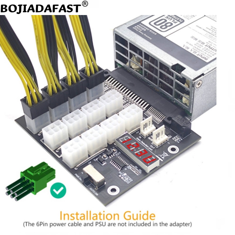 2400W Server Psu Breakout Board - Placa de distribuição de energia para
